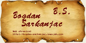 Bogdan Sarkanjac vizit kartica